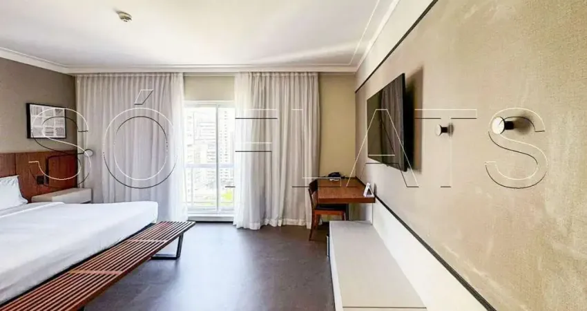 Na paulista flat em são paulo administrado pela rede melia com a bandeira tryp.