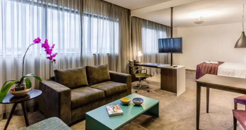 Flat em Alphaville, com fácil acesso a São Paulo