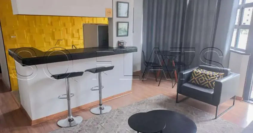 Flat disponível para locação bem localizado próximo da avenida santo amaro e metrô campo belo.