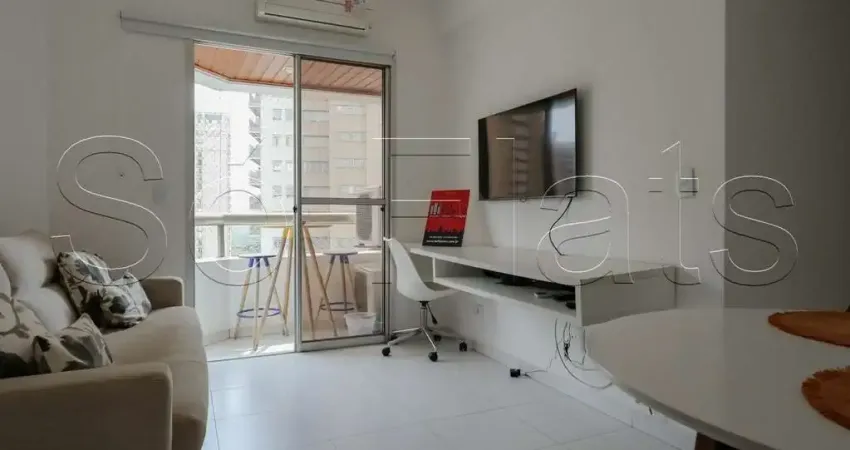 Flat royal ibirapuera park, flat disponível para locação com 48m², 01 dormitório e 01 vaga