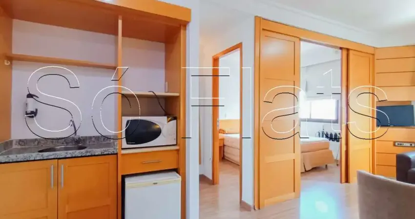 Flat para locação com 35m², 01 dorm e 01 vaga, próximo ao hospital são paulo na vila mariana.