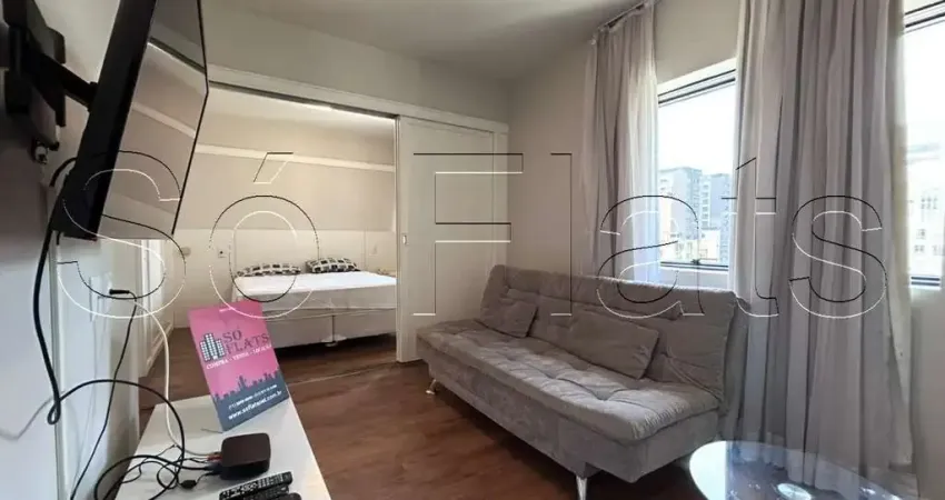 Flat no the time, contendo 31m² para locação no brooklin com vaga de garagem.