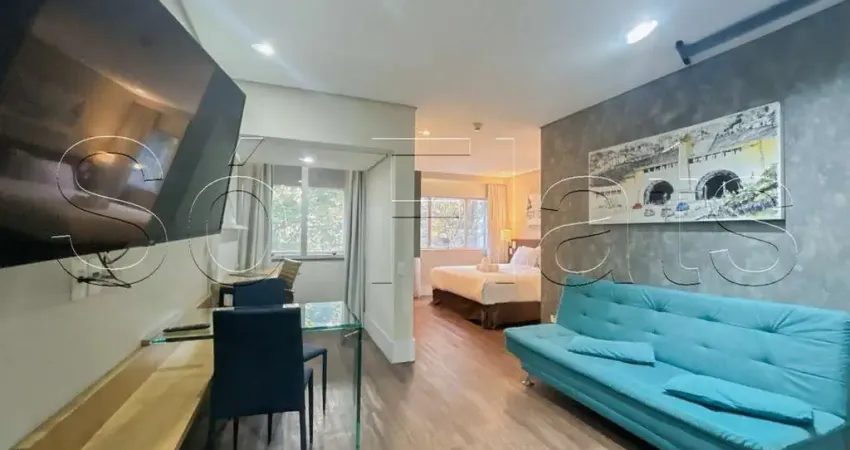 Flat para locação com uma mobilia completa e uma localização privilegiada ficando na av. berrini.