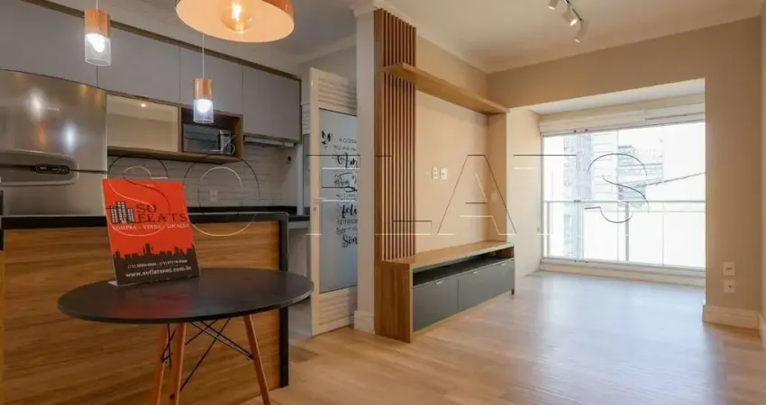 Apartamento no helbor art paulista para locação com 45m² contendo 2 dormitórios e 1 vaga de garagem.