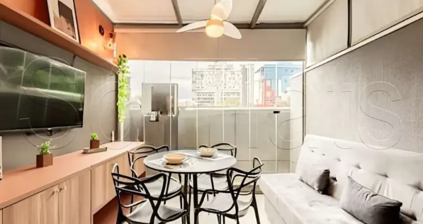 Residencial la vida alto da boa vista, flat disponível para venda com 31m² e 1 dormitório.