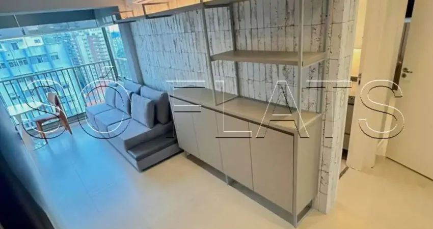 Studio nik paradiso, flat disponível para locação contendo 35m², 01 dormitório e 01 vaga.