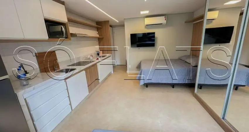 Residencial be design, flat disponível para locação com 29m², 01 dormitório e 01 vaga.