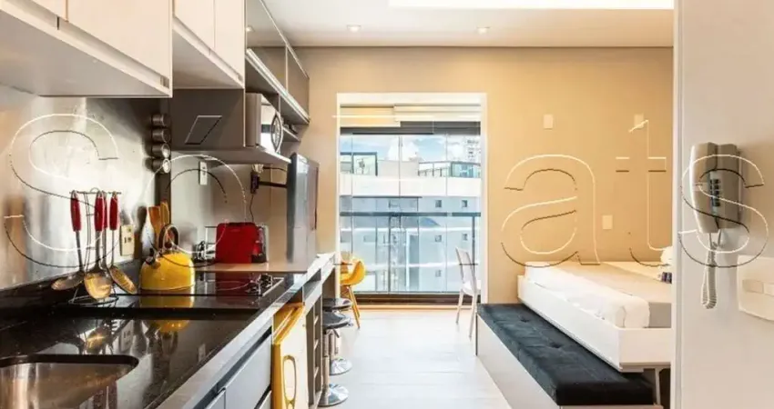 Vn quatá, apartamento no modelo studio disponível para venda com 35m², 1 dormitório e 1 vaga