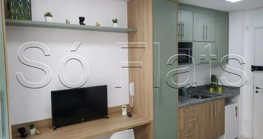 Residencial bella vista pauliceia, flat disponível para locação com 25m² e 01 dormitório.