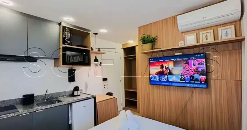 Residencial bella vista pauliceia, studio disponível para locação com 25m² e 01 dormitório.