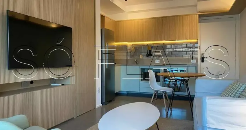 Res. Helbor Arte Faria Lima, studio disponível para locação com 39m², 1 dormitório e 1 vaga.