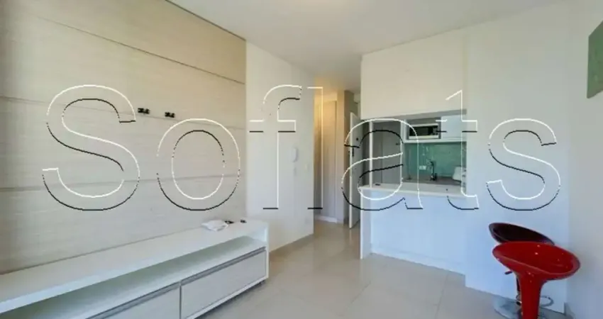 Flat tipo studio 1 dormitório para locação no morumbi. condomínio completo com piscina e área verde.