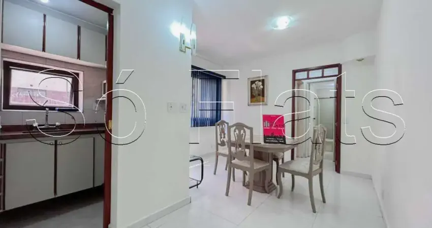 Usa moema, apto disponível para locação contendo 50m², 01 dormitório e 01 vaga.