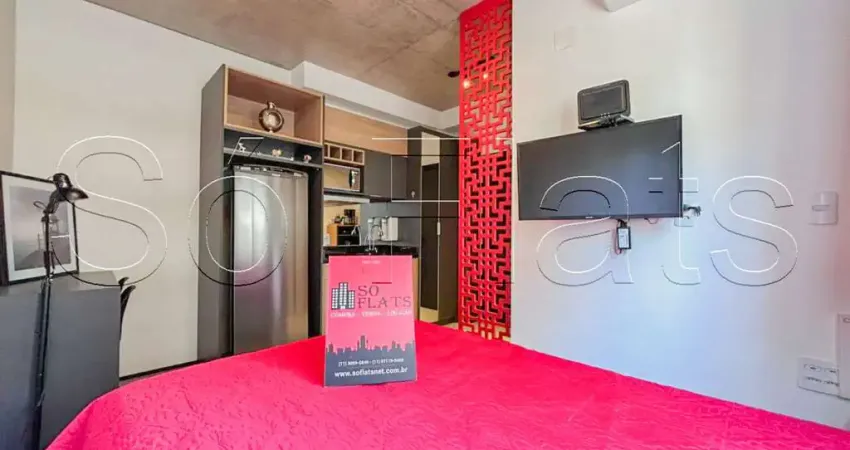 Studio vn ueno, apto ao lado do shop. frei caneca disponível para locação com 20m² e 01 dormitório.