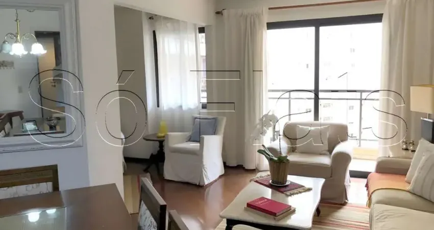 Lindo Flat para locação de alto padrão, com 02 dorms, próximo a Av Ibirapuera e Shopping Ibirapuera.