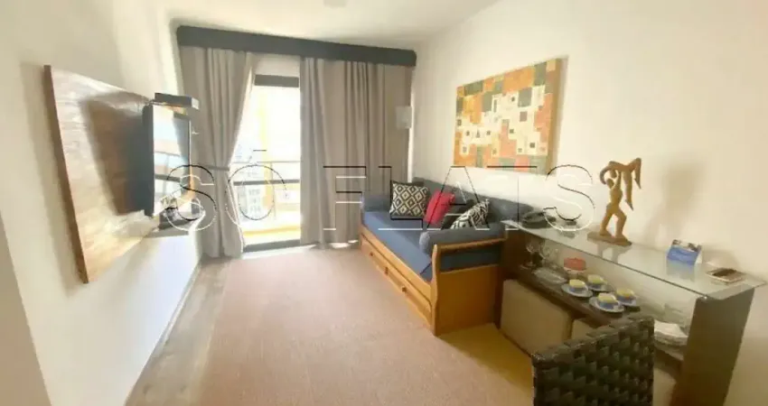 Flat para locação no park avenue 42m², 1 dormitório e 1 vaga de garagem.