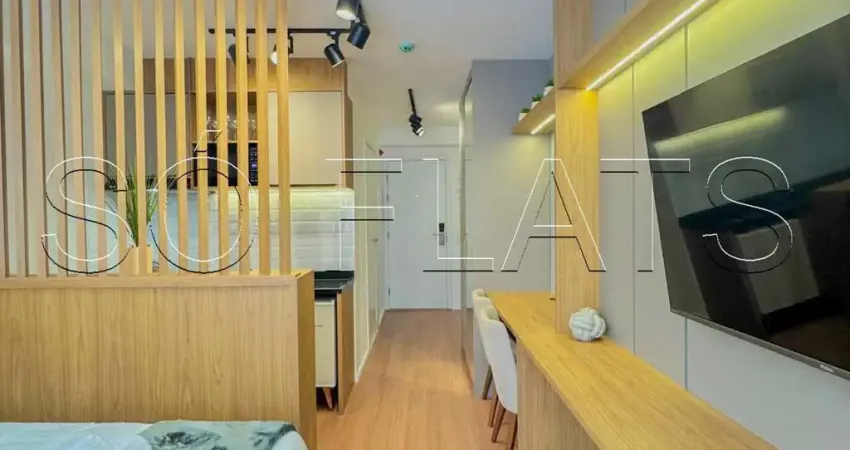 Studio mobiliado 26m² na Vila Olímpia com lazer completo ideal para morar ou investir