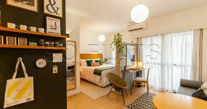 Quality paulista, flat disponível para locação contendo 29m², 01 dormitório e 01 vaga.