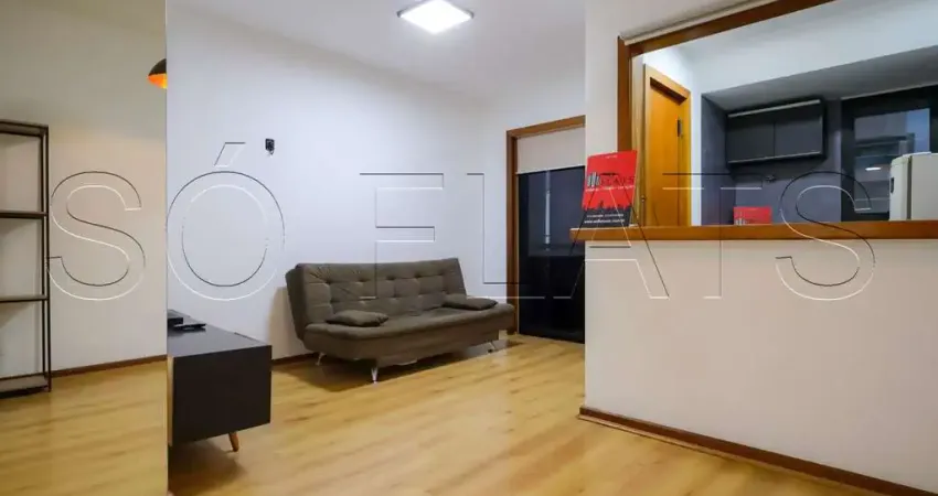 Apartamento mobiliado à venda em Pinheiros com vaga, varanda e lazer completo