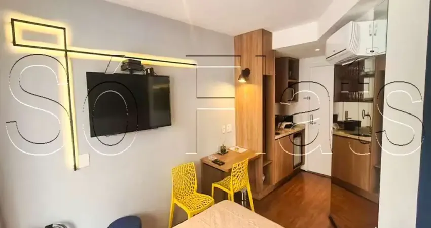 Studio mobiliado no Setin Downtown São Luís à venda na Consolação com varanda