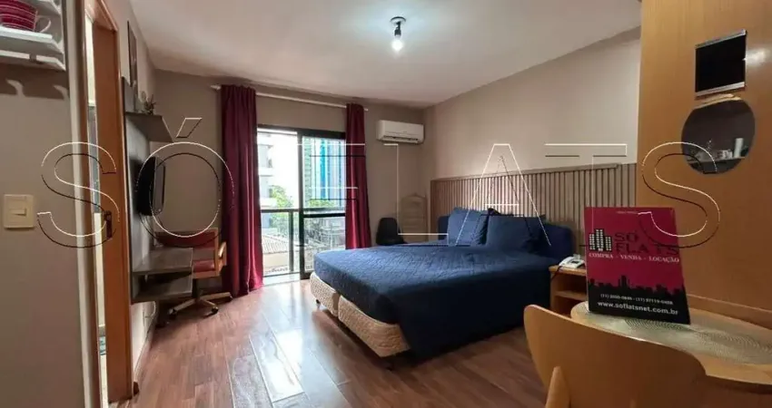 Studio mobiliado com vaga no Jardim Paulista | Flat Interative perto da Av. Paulista