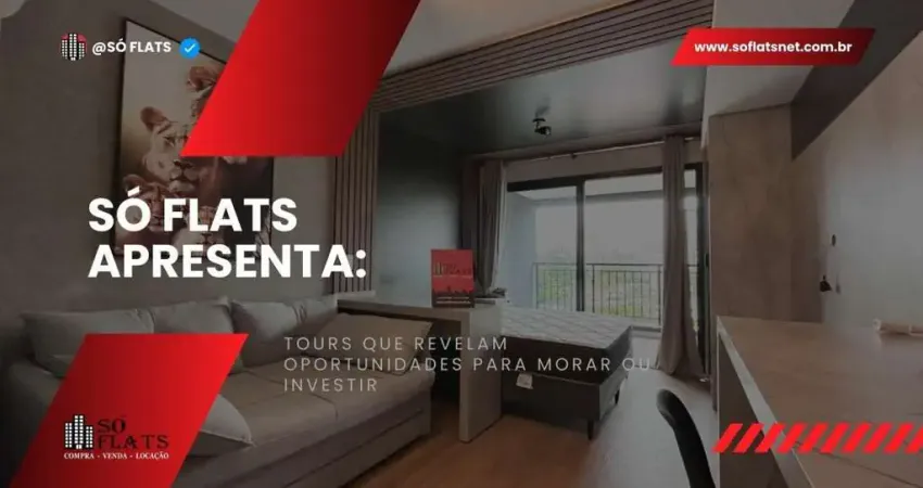 Studio mobiliado à venda no Brooklin com varanda | Trends Brooklin