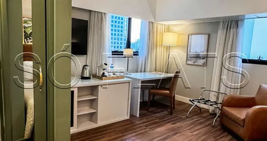 Flat mobiliado no Wyndham São Paulo Berrini com vaga ideal para morar ou investir