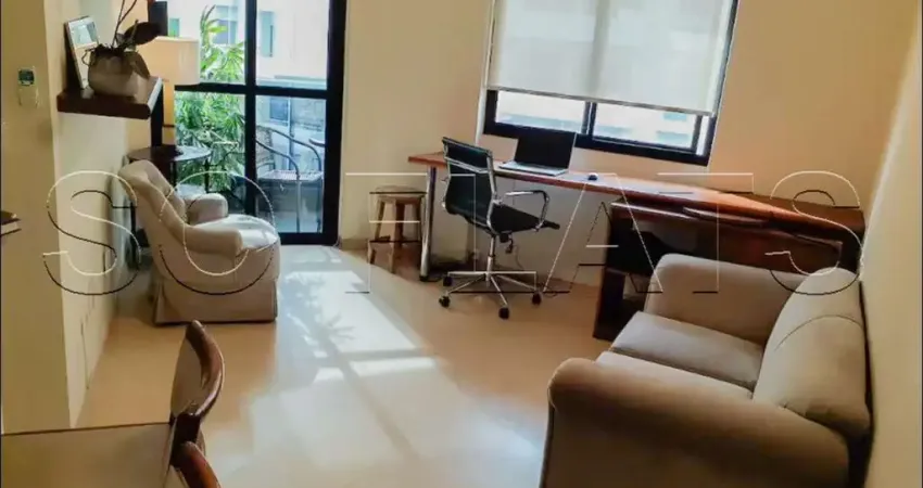 Flat no Jardim Paulista para locação, próximo a Avenida Nove de Julho e Shopping Pamplona.