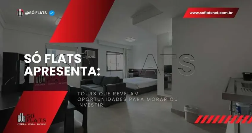 Flat mobiliado na Vila Mariana com vaga, piscina e portaria 24h, Green Place