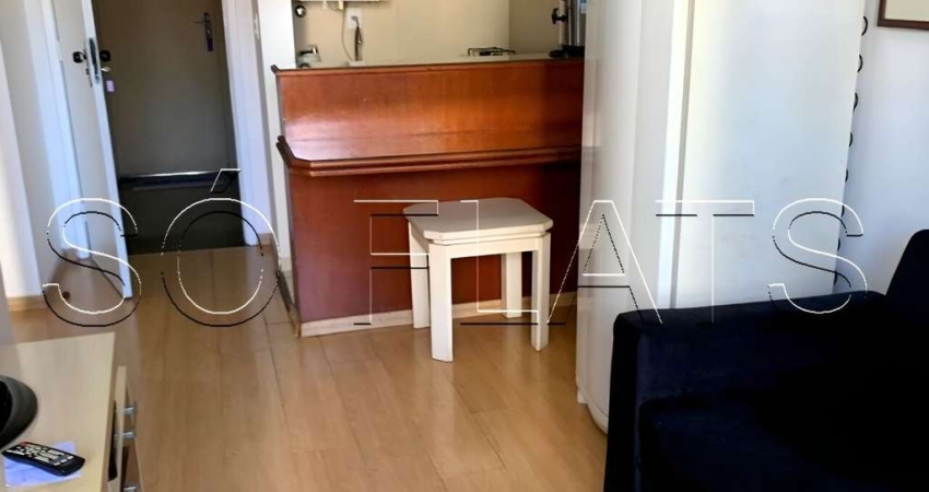 Moema Top Life, flat disponível para locação contendo 36m², 1 dormitório e 1 vaga.