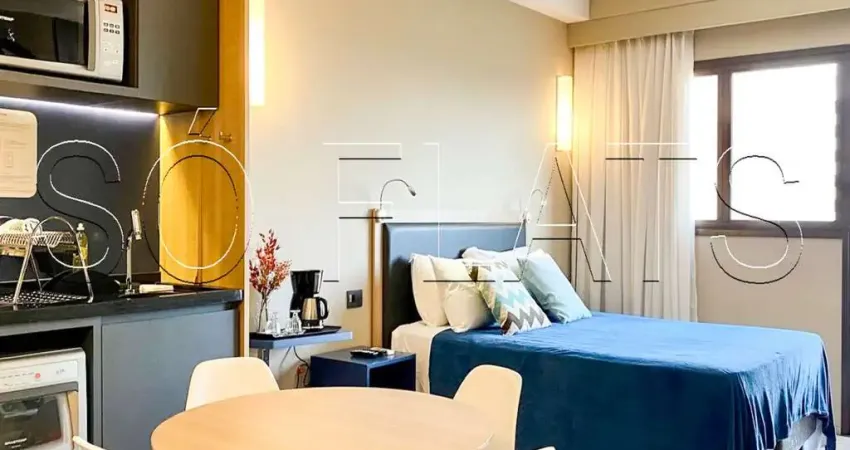 Flat mobiliado à venda em Alphaville Alpha Stay com vaga ideal para moradia ou investimento