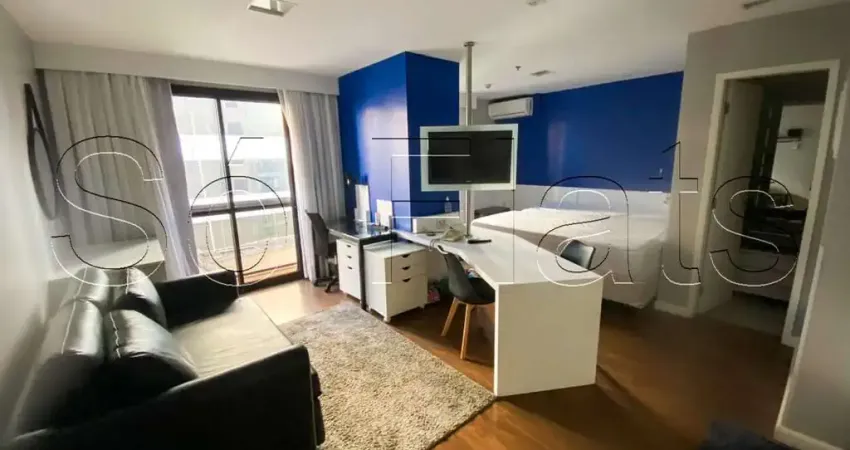 Flat mobiliado à venda na Vila Mariana 33m² com vaga na Rua Vergueiro