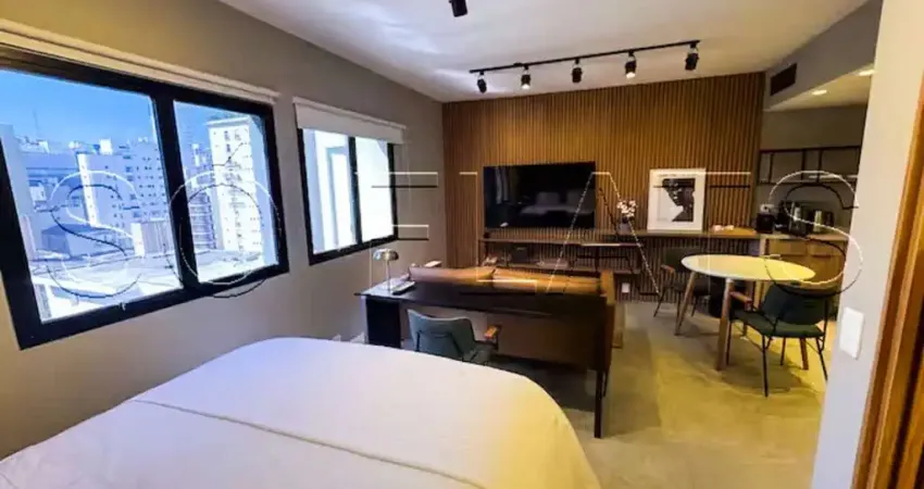 Flat à venda no Jardim Paulista mobiliado com vaga perto da Av Paulista, Ideal investimento