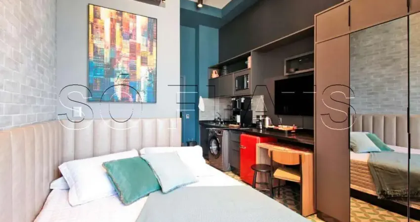 Studio Ibira You Moema, studio disponível para locação com 20m² e 1 dormitório.