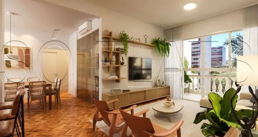 Apartamento à venda em Higienópolis 177m² na Rua Piauí com 3 dormitórios e vaga