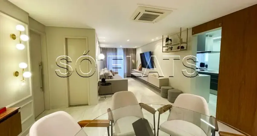 Apartamento mobiliado 161m² vista mar a 200m da Praia da Vila Tupi Praia Grande