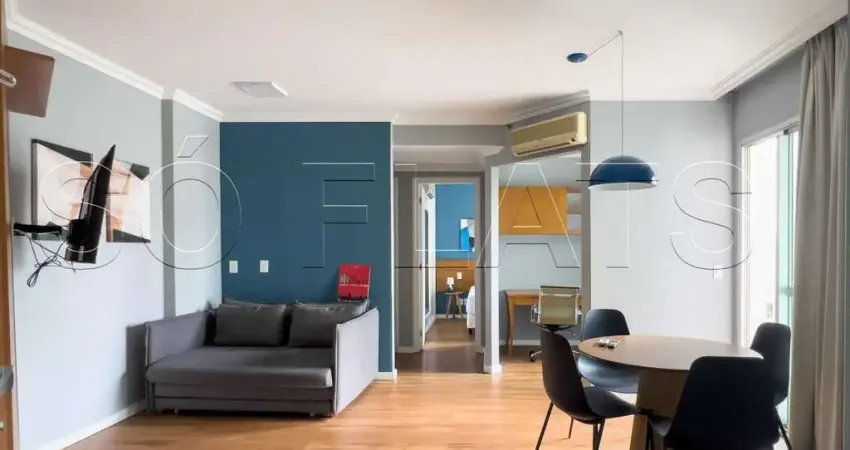 Flat mobiliado 48m² à venda na Consolação Quality Bela Cintra com vaga