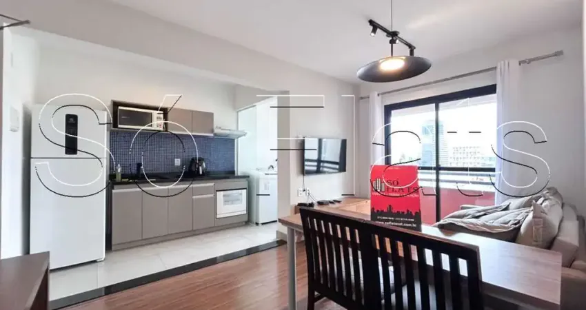 Apartamento à venda no Brooklin | Flat Mercure Berrini mobiliado 53m² com vaga