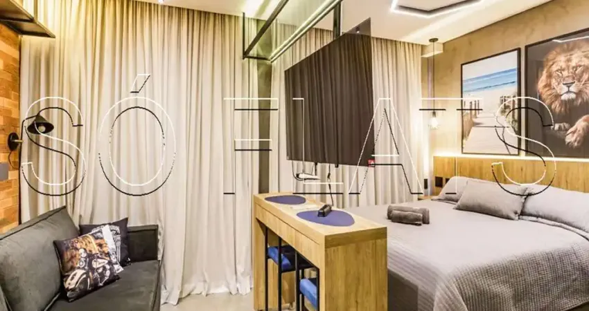 Studio mobiliado 27m² no Itaim Bibi | Nex One | Rooftop e lazer completo