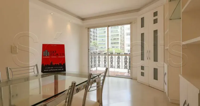 Residencial Fernanda, apto disponível para locação contendo 46m², 01 dormitório e 01 vaga.