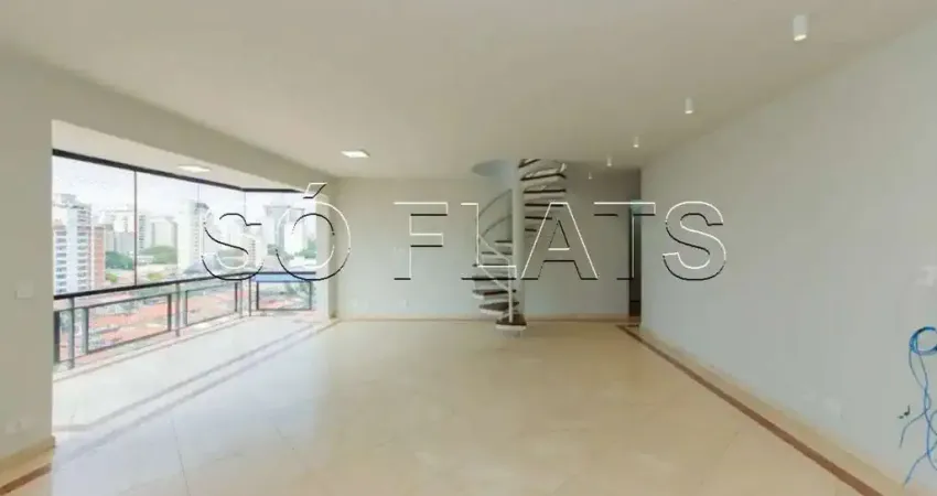 Apartamento com 238m² semimobiliado com 3 dormitórios e 2 vagas.