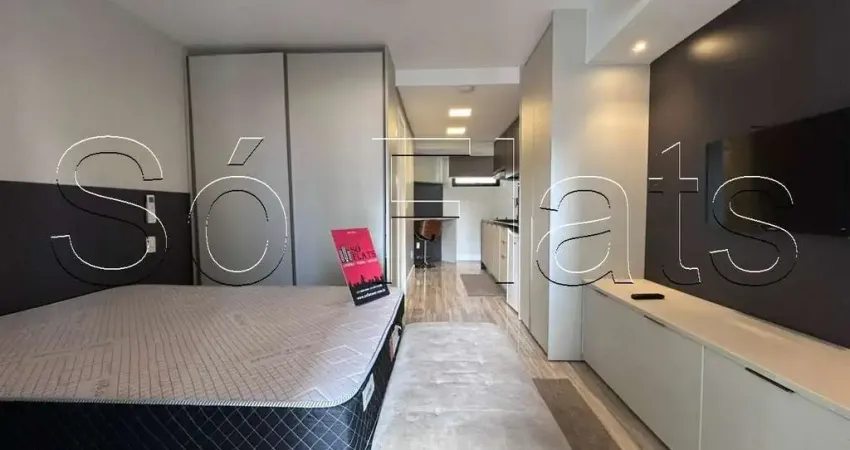 Apartamento no Studio Notting Hill contendo 34m², 1 dormitório e 1 vaga disponível para locação.