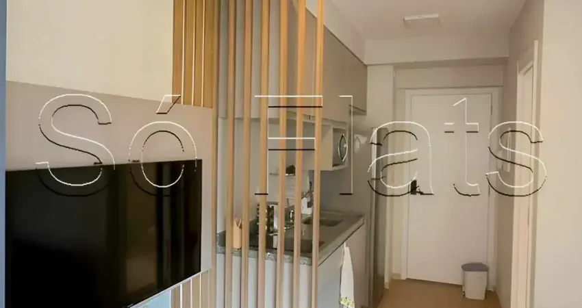 Studio 25m² Mobiliado no Brooklin | Próx. Metrô Brooklin e Av. Santo Amaro
