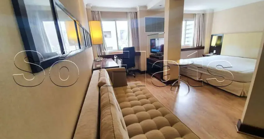 Flat 26m² à venda na Av Paulista | Metrô Trianon | Mobiliado | Lazer Completo