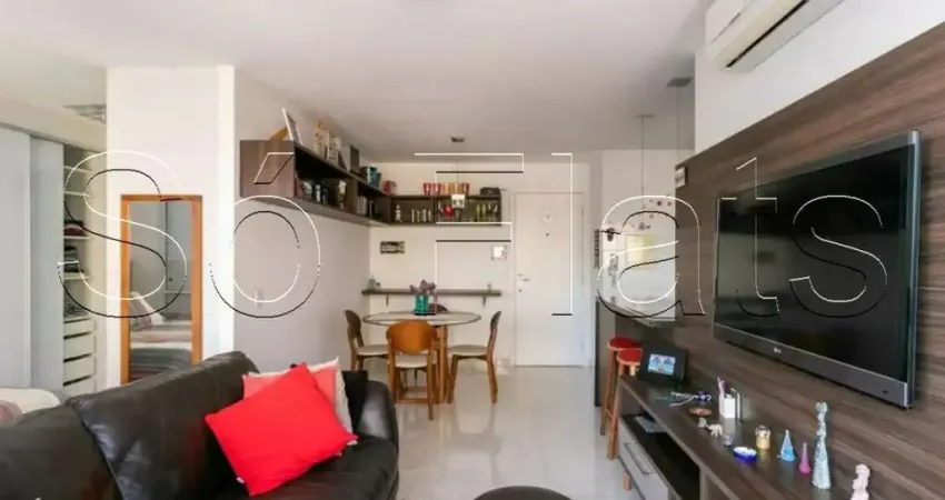 Residencial Glam Moema, flat com 47m², 1 vaga de garagem e 1 dormitório, disponível para locação.