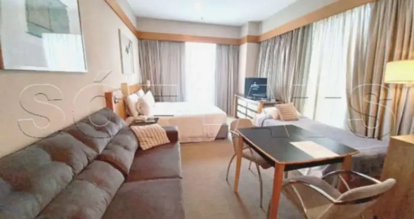 Flat no nortel contendo 32m², 1 dormitório e 1 vaga, disponível para locação em santana.