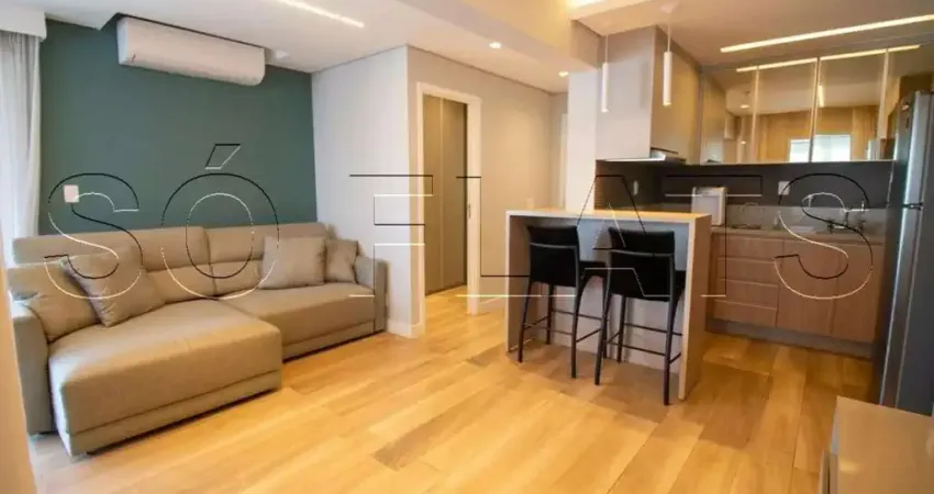 Apartamento mobiliado 80m² 2 suítes 2 vagas a 1 quadra do Metrô Campo Belo Brooklin