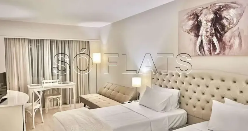 Studio mobiliado à venda em Alphaville, 43m², 1 vaga, alto potencial de renda