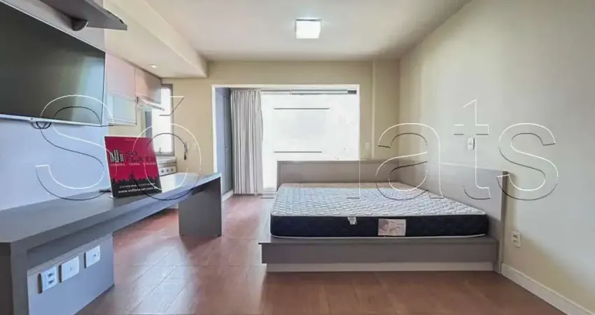 Studio mobiliado 35m² com vaga para locação na Vila Olímpia próximo ao Insper e JK.