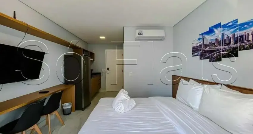 Studio 24m² mobiliado à venda Vila Mariana próximo Metrô Ana Rosa e Parque Ibirapuera